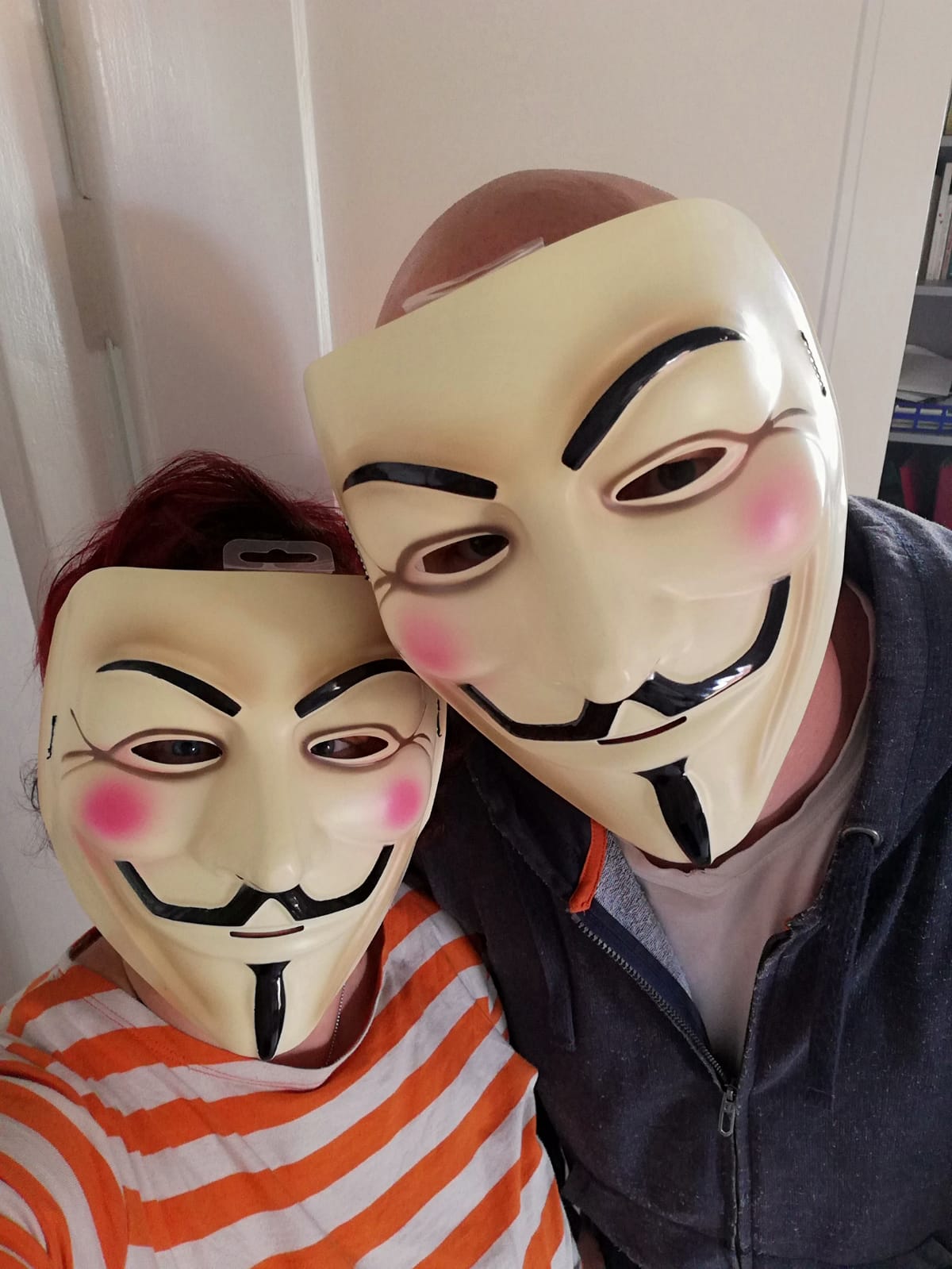 Masken wie in "V wie Vendetta"